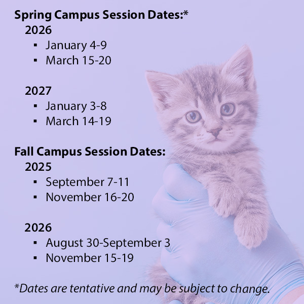 Animal Health Campus Session Dates
