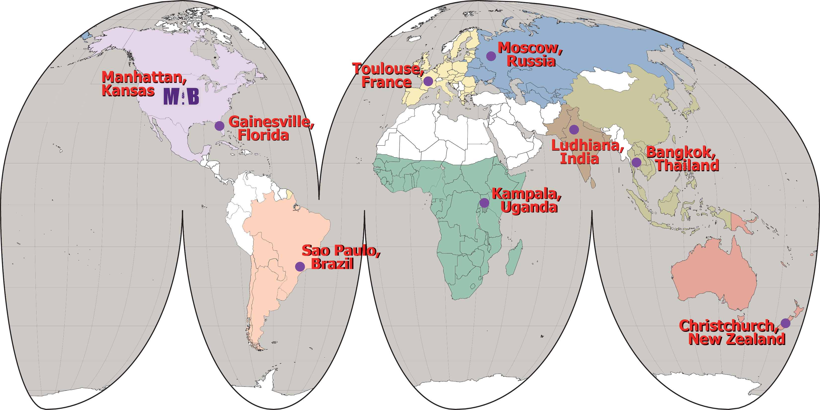 AGEC 710 Regions Map